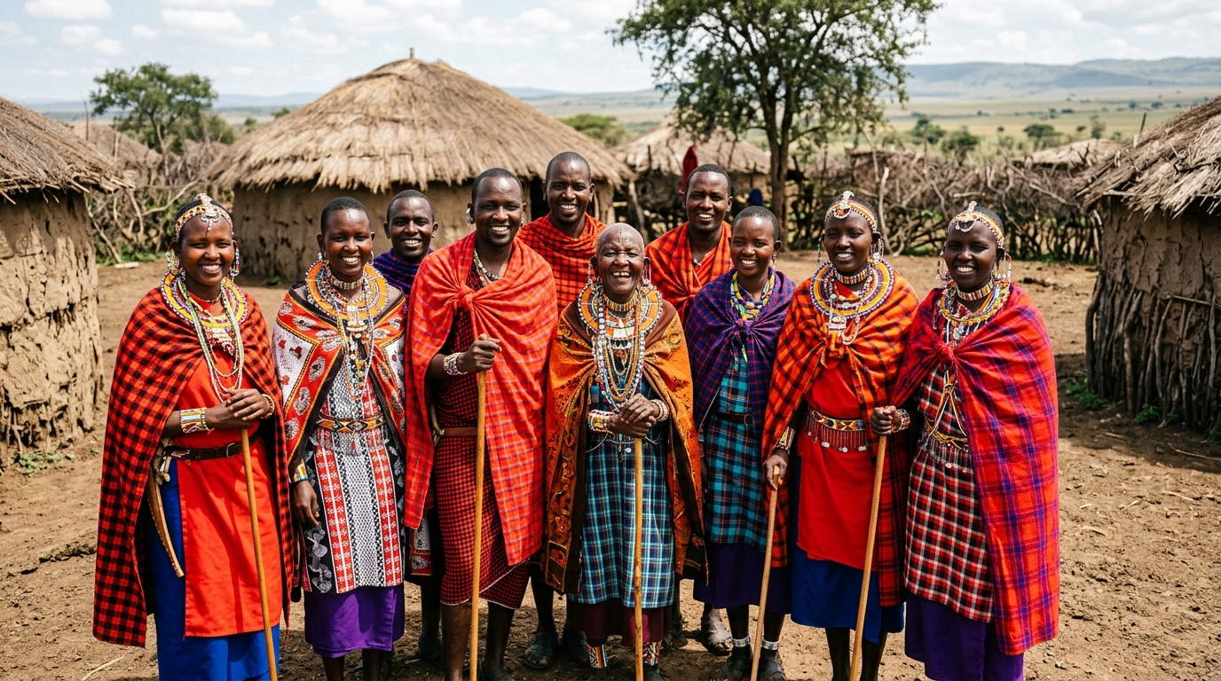Community members at a conservancy